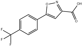 5-(4-(trifluoromethyl)phenyl)isoxazole-3-carboxylic acid Struktur