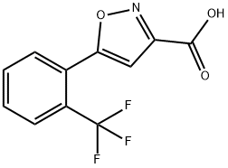 5-[2-(TRIFLUOROMETHYL)PHENYL]-3-ISOXAZOLECARBOXYLIC ACID Struktur