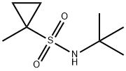 1-METHYL-CYCLOPROPANESULFONIC ACID TERT-BUTYLAMIDE Struktur