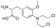 3-[4-[Bis(2-chloroethyl)amino]-3-methoxyphenyl]-2-aminopropionic acid Struktur