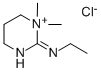 N1-(1,1-DIMETHYLHEXAHYDROPYRIMIDIN-1-IUM-2-YLIDEN)ETHAN-1-AMINE CHLORIDE Struktur