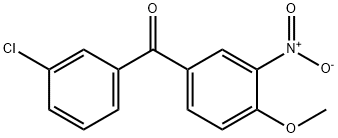 3-CHLORO-4'-METHOXY-3'-NITROBENZOPHENONE Struktur