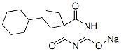 5-(2-Cyclohexylethyl)-5-ethyl-2-sodiooxy-4,6(1H,5H)-pyrimidinedione Struktur