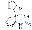 5-(2-Cyclopentenyl)-5-(2-methyl-2-propenyl)barbituric acid Struktur