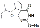 5-(1,3-Dimethylpentyl)-5-ethyl-2-sodiooxy-4,6(1H,5H)-pyrimidinedione Struktur