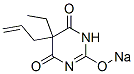 5-Allyl-5-ethyl-2-sodiooxy-4,6(1H,5H)-pyrimidinedione Struktur