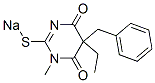 5-Benzyl-5-ethyl-1-methyl-2-sodiothio-4,6(1H,5H)-pyrimidinedione Struktur