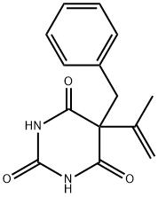 5-Benzyl-5-isopropenyl-2,4,6(1H,3H,5H)-pyrimidinetrione Struktur