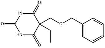 5-(Benzyloxymethyl)-5-ethylbarbituric acid Struktur