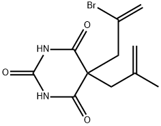 5-(2-Bromo-2-propenyl)-5-(2-methyl-2-propenyl)-2,4,6(1H,3H,5H)-pyrimidinetrione Struktur