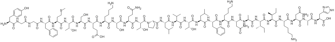 beta-endorphin (1-27) Struktur