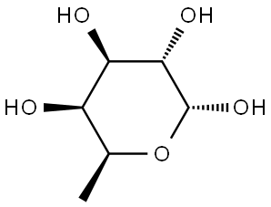 6-DEOXY-L-GALACTOPYRANOSE Struktur