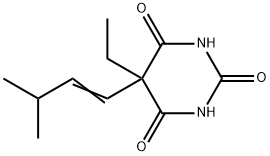 5-Ethyl-5-(3-methyl-1-butenyl)barbituric acid Struktur