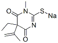 5-Ethyl-5-isopropenyl-1-methyl-2-sodiothio-4,6(1H,5H)-pyrimidinedione Struktur