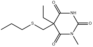 5-Ethyl-1-methyl-5-(propylthiomethyl)-2-sodiooxy-4,6(1H,5H)-pyrimidinedione Struktur