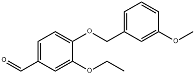 3-ETHOXY-4-[(3-METHOXYBENZYL)OXY]BENZALDEHYDE Struktur