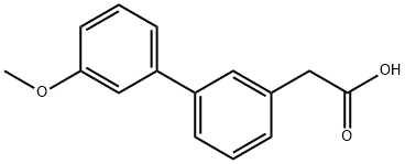 3-BIPHENYL-(3'-METHOXY)ACETIC ACID
 Struktur