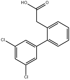 2-BIPHENYL-3',5'-DICHLORO-ACETIC ACID
 Struktur