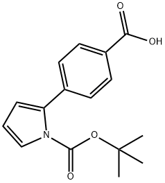 4-(2'-N-BOC-PYRROLE)BENZOIC ACID
 Struktur