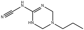 Cyanamide, (1,4,5,6-tetrahydro-5-propyl-1,3,5-triazin-2-yl)- (9CI) Struktur