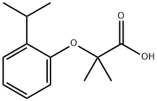 2-(2-ISOPROPYL-PHENOXY)-2-METHYL-PROPIONIC ACID Struktur