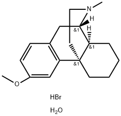 Dextromethorphan hydrobromide monohydrate Struktur