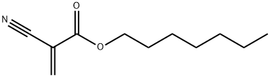 heptyl 2-cyanoacrylate Struktur