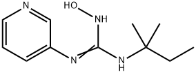 2-Hydroxy-1-tert-pentyl-3-(3-pyridyl)guanidine Struktur