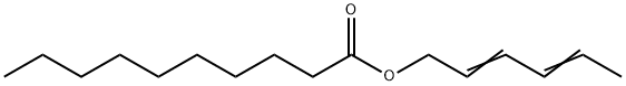 Decanoic acid 2,4-hexadienyl ester Struktur