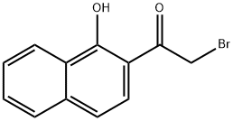 2-bromo-1-(1-hydroxynaphthalen-2-yl)ethanone Struktur