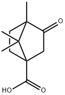 4,7,7-TRIMETHYL-3-OXO-BICYCLO[2.2.1]HEPTANE-1-CARBOXYLIC ACID Struktur