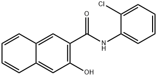 2-HYDROXY-3-NAPHTHOIC ACID 2-CHLOROANILIDE Struktur