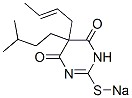 5-(2-Butenyl)-5-isopentyl-2-sodiothio-4,6(1H,5H)-pyrimidinedione Struktur