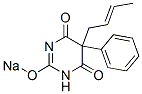 5-(2-Butenyl)-5-phenyl-2-sodiooxy-4,6(1H,5H)-pyrimidinedione Struktur