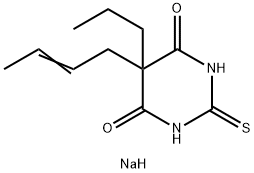 5-(2-Butenyl)-5-propyl-2-sodiothio-4,6(1H,5H)-pyrimidinedione Struktur