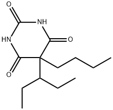 5-Butyl-5-(1-ethylpropyl)-2,4,6(1H,3H,5H)-pyrimidinetrione Struktur