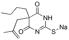 5-Butyl-5-(2-methyl-2-propenyl)-2-sodiothio-4,6(1H,5H)-pyrimidinedione Struktur