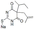 5-sec-Butyl-5-(2-methyl-2-propenyl)-2-sodiothio-4,6(1H,5H)-pyrimidinedione Struktur