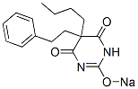 5-Butyl-5-phenethyl-2-sodiooxy-4,6(1H,5H)-pyrimidinedione Struktur