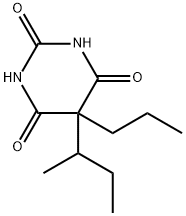 5-sec-Butyl-5-propylbarbituric acid Struktur