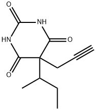 5-sec-Butyl-5-(2-propynyl)barbituric acid Struktur