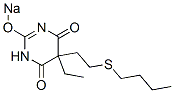 5-[2-(Butylthio)ethyl]-5-ethyl-2-sodiooxy-4,6(1H,5H)-pyrimidinedione Struktur