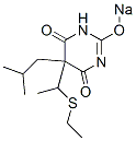 5-[1-(Ethylthio)ethyl]-5-isobutyl-2-sodiooxy-4,6(1H,5H)-pyrimidinedione Struktur