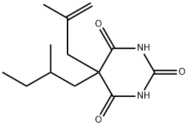 5-(2-Methyl-2-propenyl)-5-(2-methylbutyl)-2,4,6(1H,3H,5H)-pyrimidinetrione Struktur