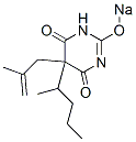 5-(2-Methyl-2-propenyl)-5-(1-methylbutyl)-2-sodiooxy-4,6(1H,5H)-pyrimidinedione Struktur