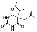 5-(2-Methyl-2-propenyl)-5-(1-methylpropyl)barbituric acid Struktur