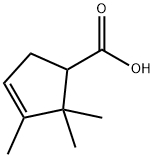 2,2,3-trimethylcyclopent-3-enecarboxylic acid Struktur