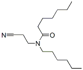 N-(2-Cyanoethyl)-N-hexylheptanamide Struktur