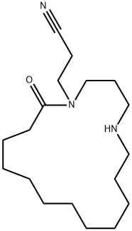 13-Aza-16-[(2-cyanoethyl)amino]hexadecanoic acid lactam Struktur