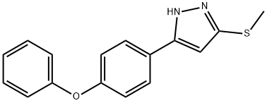 5-(METHYLTHIO)-3-(4-PHENOXYPHENYL)-1H-PYRAZOLE Struktur